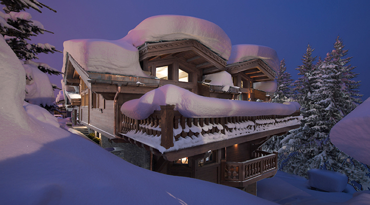 section "Rent Ski Chalets in Courchevel 1850"